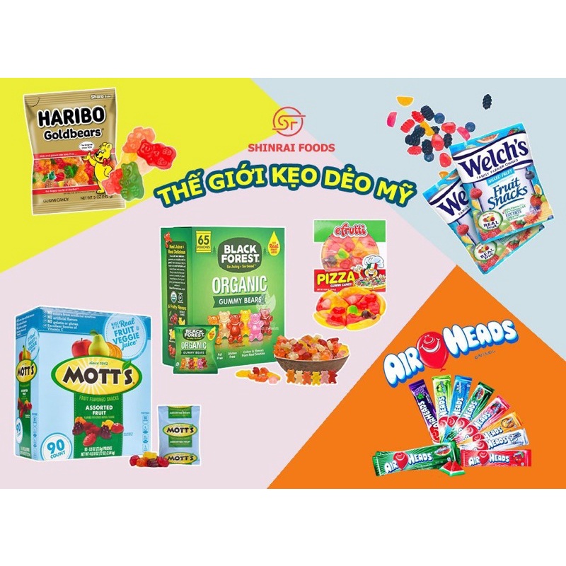 Kẹo dẻo trái cây Mỹ