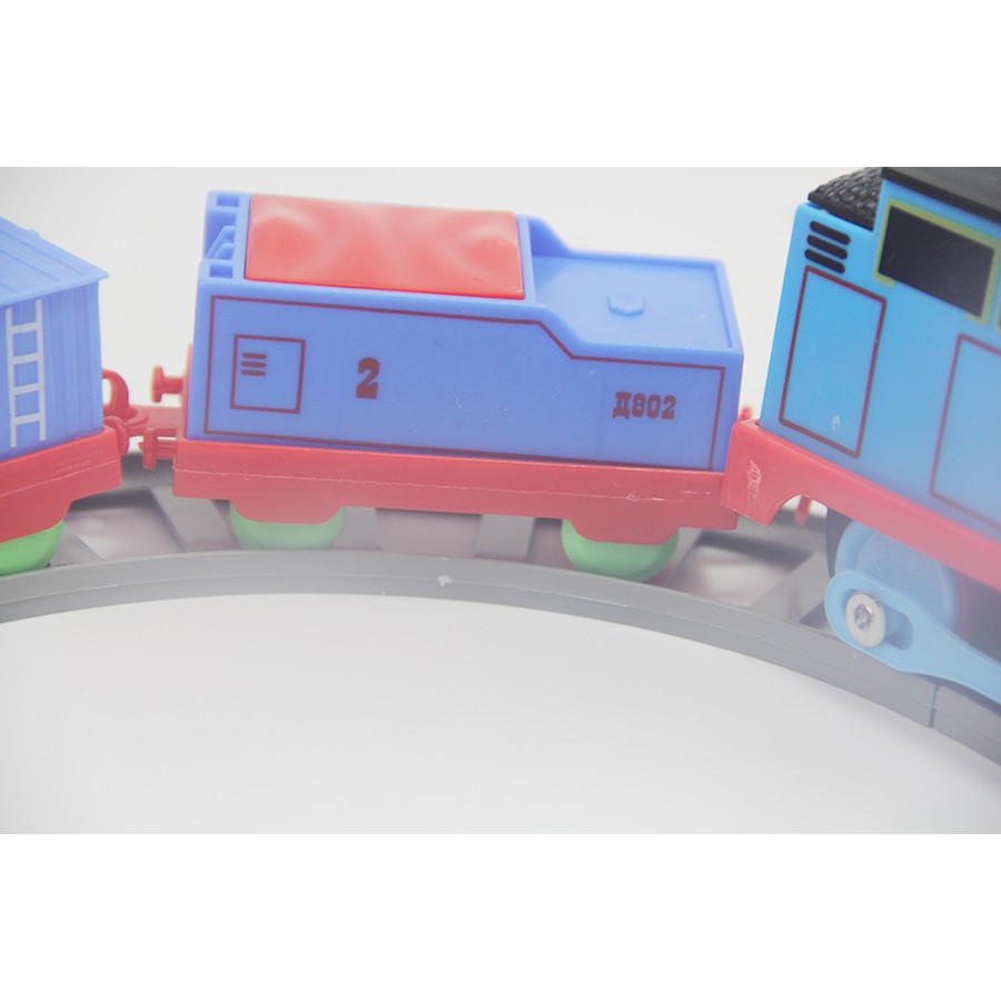 Đồ chơi mô hình tàu thomas 12 chi tiết - Hình ngộ nghĩnh 4 toa tầu 8 đường ray - Nhựa cao cấp an toàn khi chơi