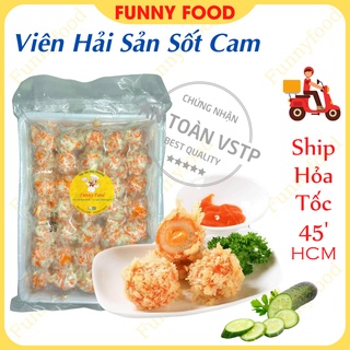 Viên Hải Sản Sốt Cam Phô Mai - 35 viên 500g - Ship Hỏa Tốc HCM - Funnyfood