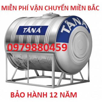 Bồn nước, téc nước nằm inox304 Tân á , bảo hành 15 năm