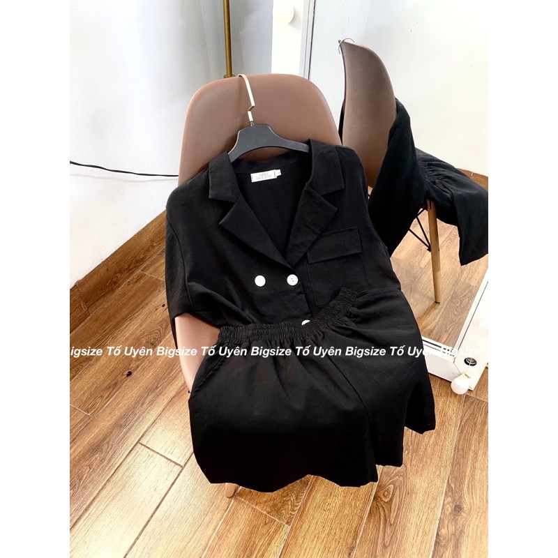 [Mã FAMARAL1 giảm 10K đơn 50K] Set Vest 6 Khuy Bigsize 50-80kg [Video+Ảnh thật]