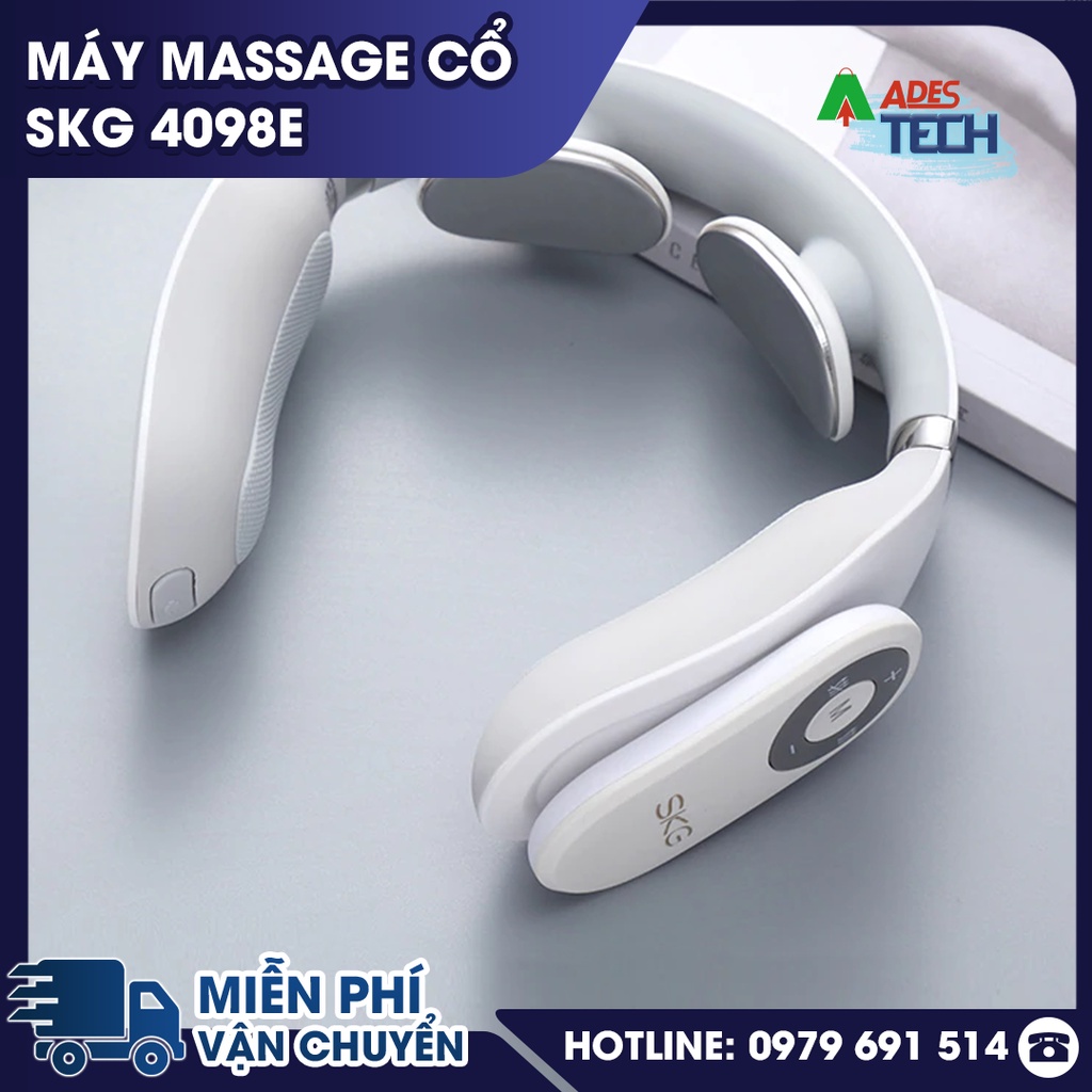 Máy massage cổ SKG 4098E - BẢO HÀNH 12 THÁNG - Công nghệ xung điện hiện đại