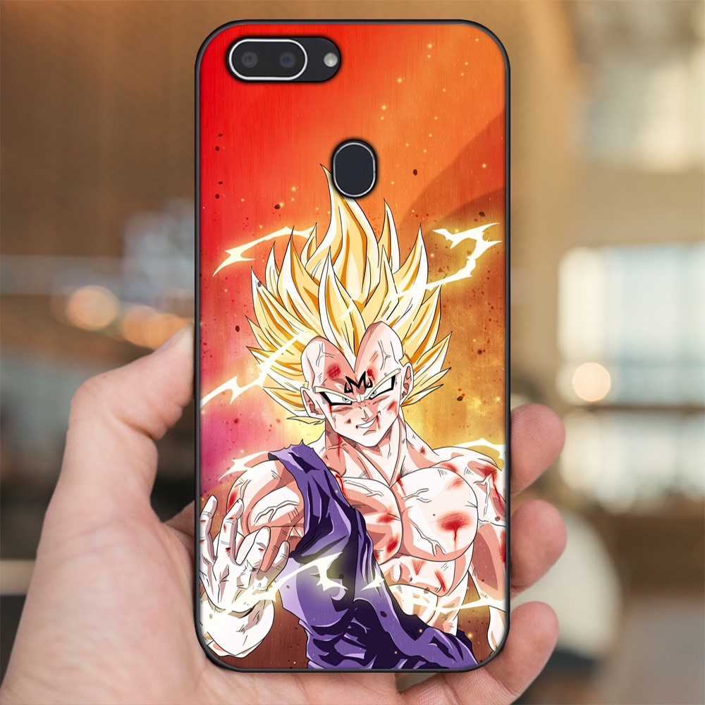 Ốp lưng Realme 2 viền đen in hình Vegeta Dragon Ball