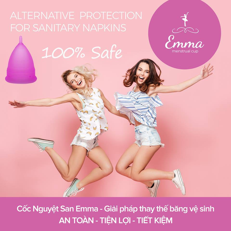 Combo 2 Cốc nguyệt san Emma Cup + Quà tặng