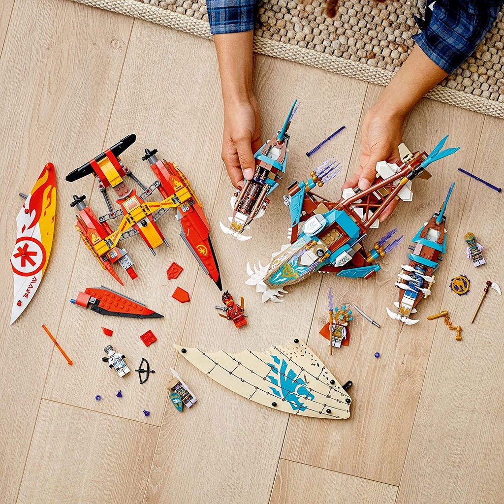 Đồ chơi LEGO 71748 Ninjago trận chiến trên biển Catmaran