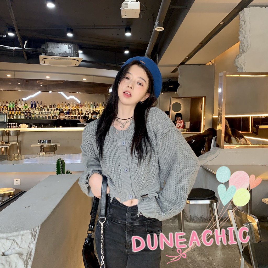 DUNEA Women's Short Sleeve Knitted Cardigan DUNEA