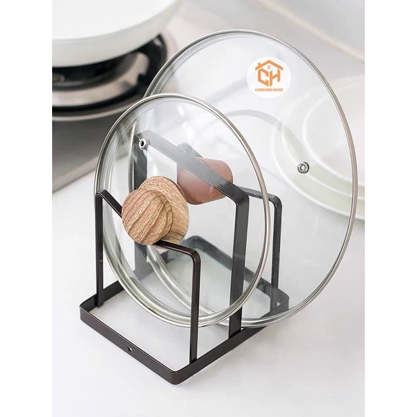 Giá Cài Vung Inox Sơn Tĩnh Điện, Giá Inox Để Bàn Nhà Bếp Siêu Tiện Lợi