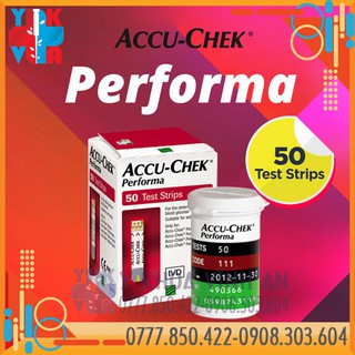 Que Thử Đường Huyết Accuchek Performa 50 Que 100 Que Date Mới