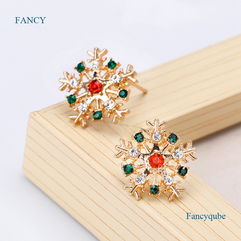 Khuyên Tai Hình Bông Tuyết / Ông Già Noel Đính Chuông Giáng Sinh Năm Mới Tinh Tế Cho Nữ