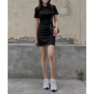 Váy cổ polo body 352