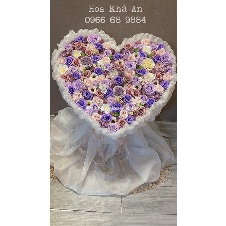 Hoa Tim Sáp mix các loại cao cấp, Bền vĩnh cửu. Hàng thiết kế. Siêu to.