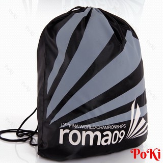 Túi du lịch dây rút vải dù chống thấm Roma 42X32cm, túi đựng đồ đi bơi, chống thấm nước cao cấp - POKI