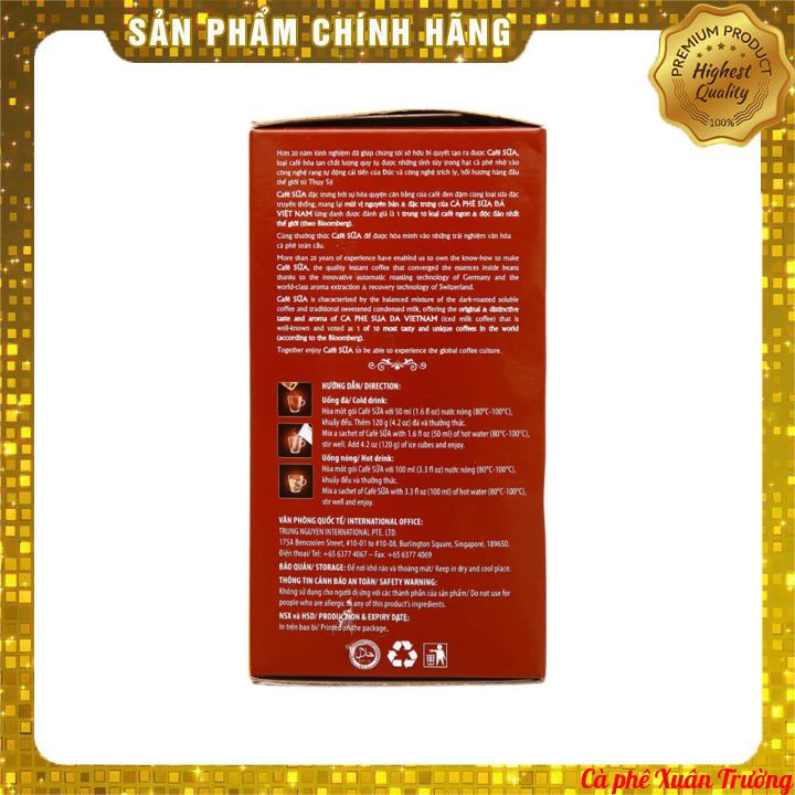 Cafe sữa hòa tan KING COFFEE Bao bì bóng đá - Hộp 10 gói x 24 g (240g) | BigBuy360 - bigbuy360.vn