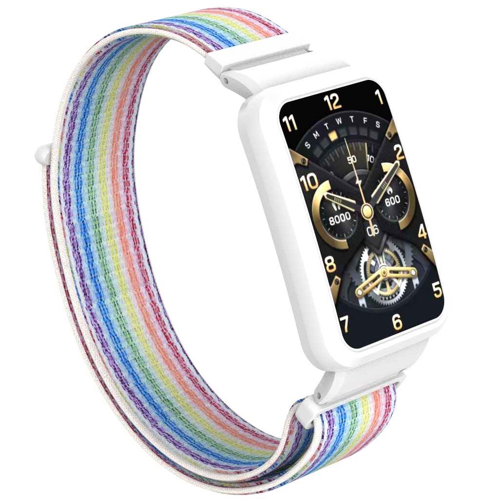 Dây Đeo Nylon Khóa Dán Nam Châm Cho Đồng Hồ Thông Minh Xiaomi Mi Band 7 Pro 7Pro