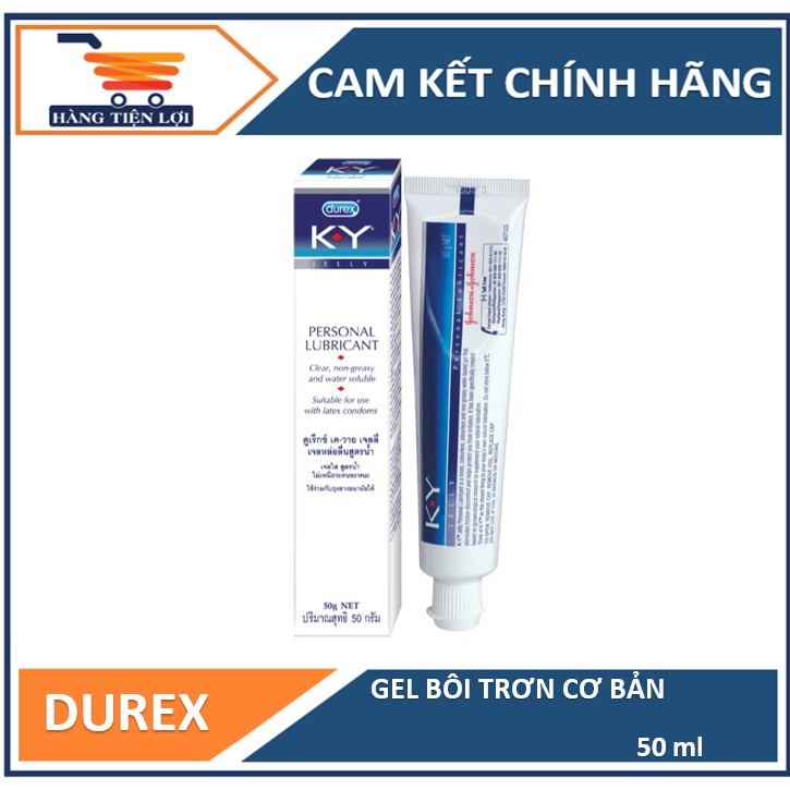 Gel Bôi Trơn Durex KY Jelly 50g - Mẫu mới nắp dán