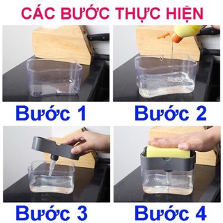 Hộp đựng nước rửa chén tự động tạo bọt