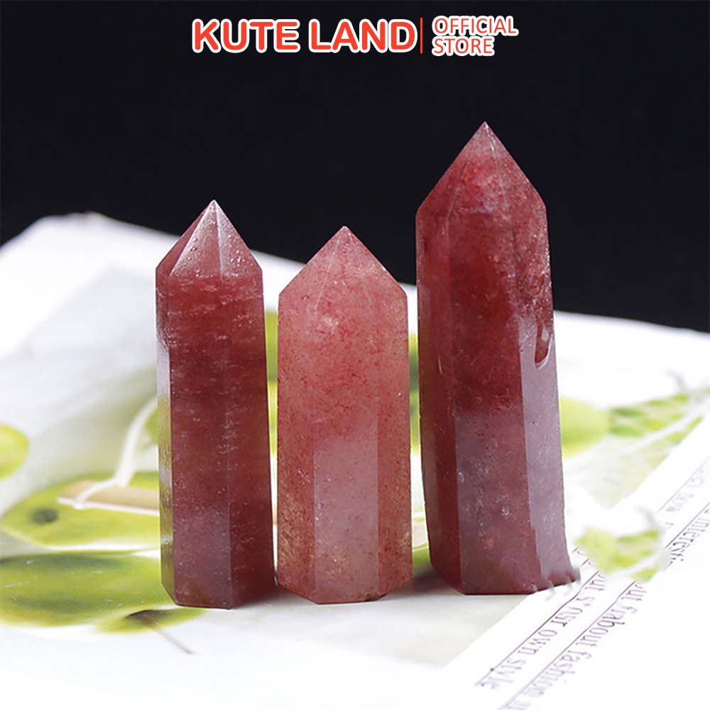 Trụ Đá Thanh Tẩy Strawberry Crystal DA21-x-39