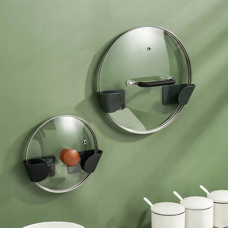 Giá Gắn Tường Để Nắp Nồi Tiện Lợi