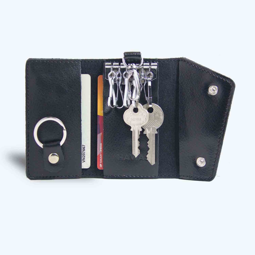 ZIPPO HAVIAS bao đựng móc khoá da bò Nappa thật 100%