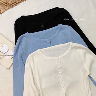 ÁO CROPTOP BASIC CÀI NÚT