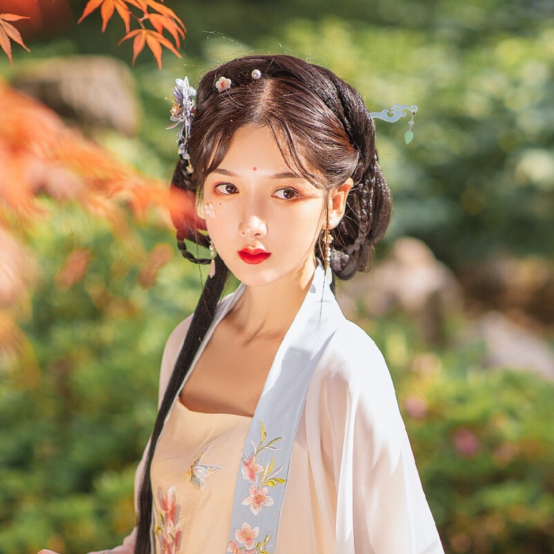 Trâm cài nhựa Hanfu đính hạt cổ xưa búi tóc đẹp Tatitava