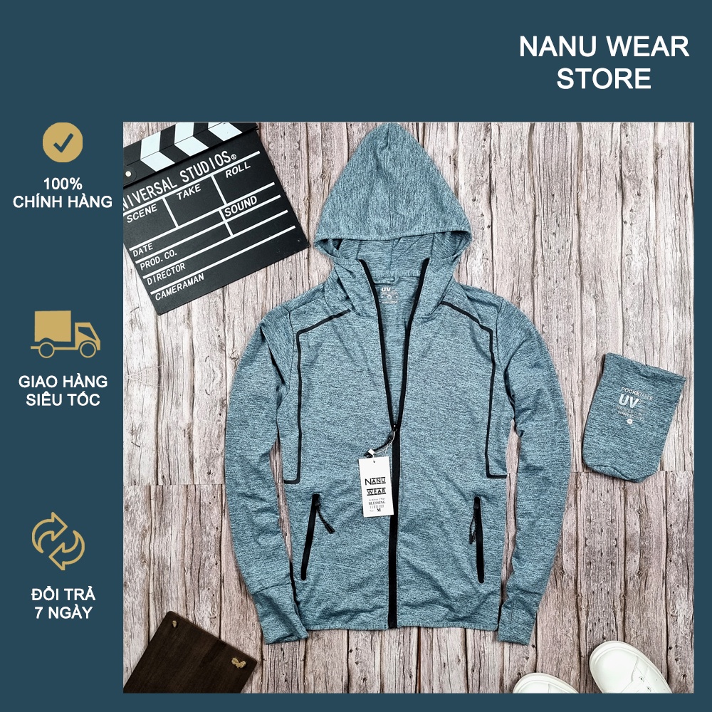 Áo chống nắng nam - nữ NANU WEAR chất liệu sợi che thiên niên
