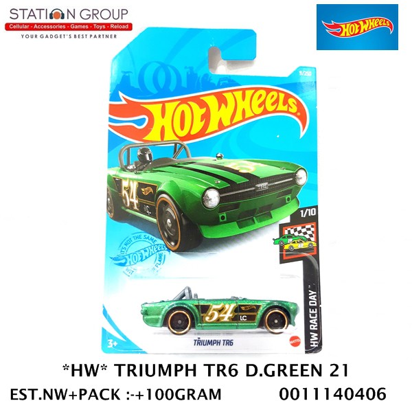 Hot Wheels Mô Hình Xe Đồ Chơi Hw Triumph Tr6 Dark Green 21 - Diecast