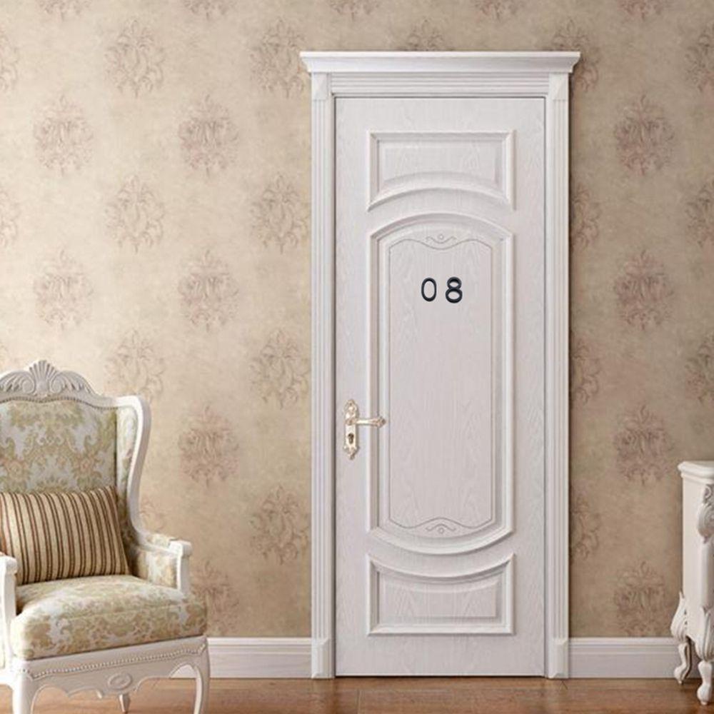 YIYU Nhãn Dán Trang Trí Cửa Tủ Tự Dính Họa Tiết Số 1 0-9 Độc Đáo