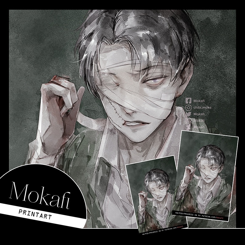 Tranh vẽ LEVI ACKERMAN - Shingeki no Kyojin