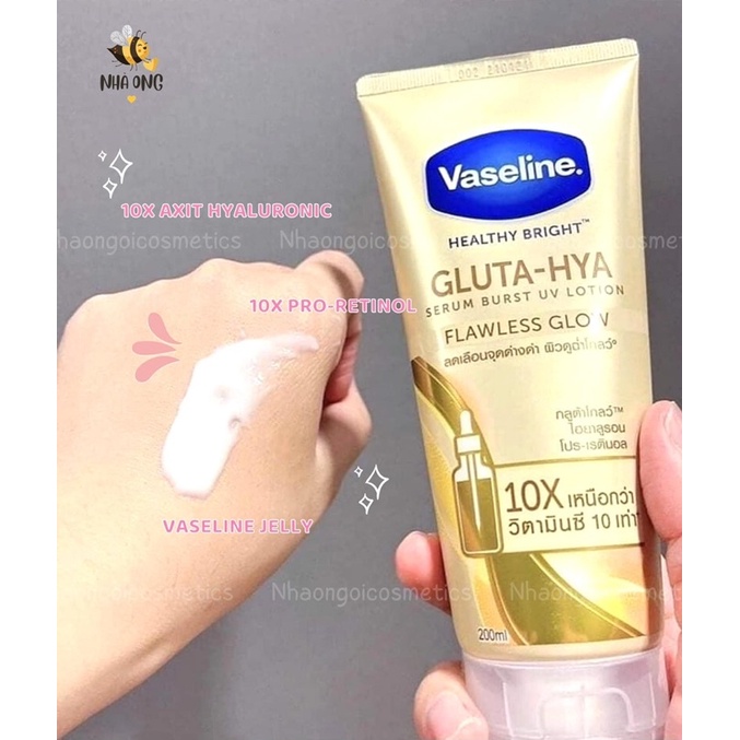 Sữa Dưỡng Thể Vaseline Healthy Bright Gluta-Hya