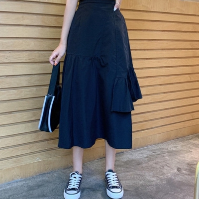 Chân Váy Dài Màu Trơn Dễ Thương Dành Cho Phụ Nữ