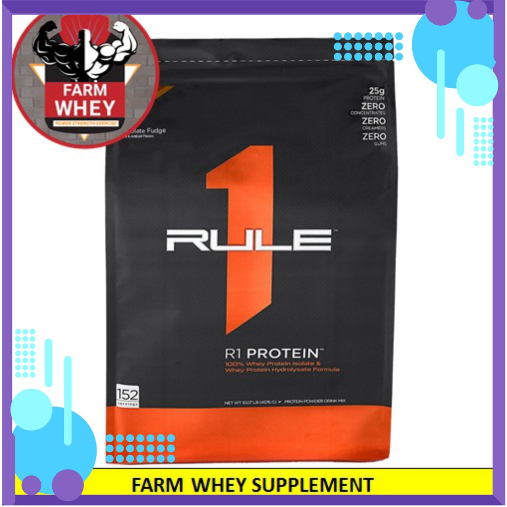 SIÊU GIẢM GIÁ -  RULE1 PROTEIN ISOLATE WHEY - SỮA TĂNG CƠ CHẤT LƯỢNG (10 LBS) CAM KẾT CHÍNH HÃNG