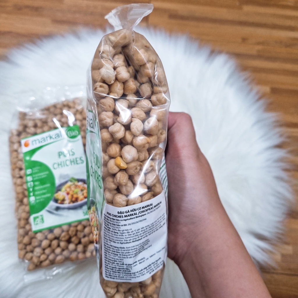 [DATE 12/2022] Đậu Gà Hữu Cơ Markal Organic Chickpeas 500g