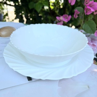 Bộ 2 tô 2 đĩa pastel nhám - Tô ngọc cao cấp