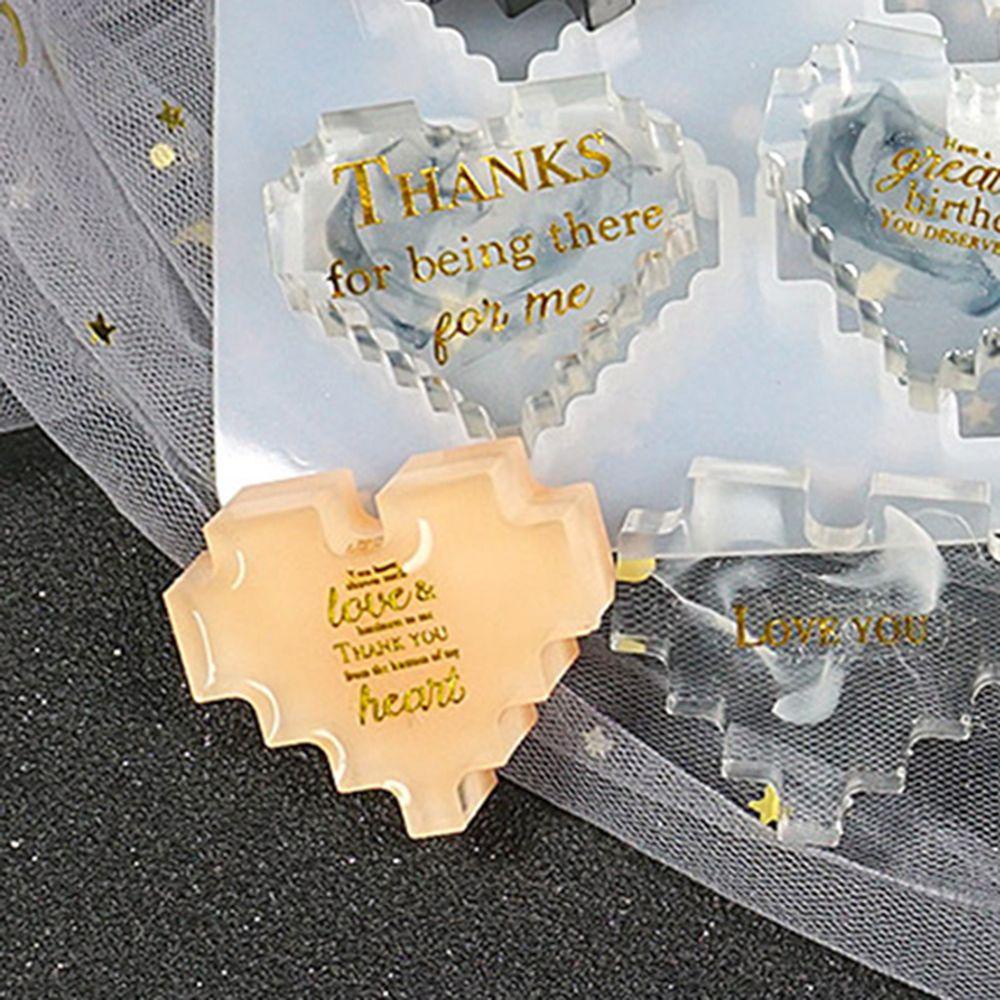 Khuôn Silicone Hình Trái Tim Làm Đồ Thủ Công DIY