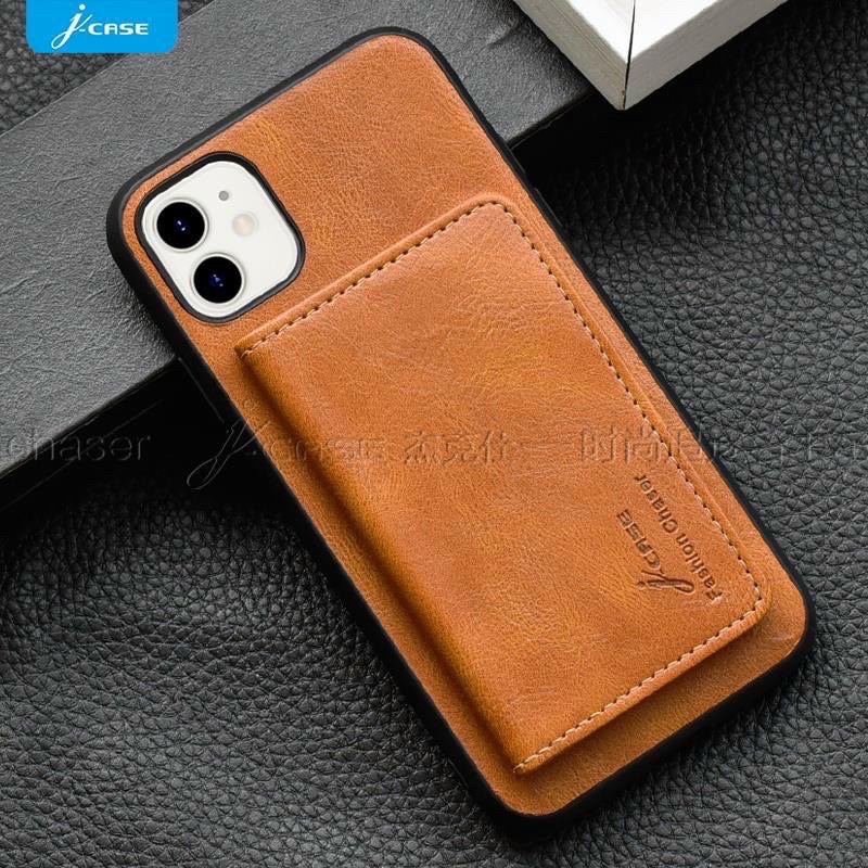 Ốp lưng ví da J-Case cho iPhone XS max / 11/ 11 Pro/ 11 Pro max / 12 Mini/ 12/ 12 Pro/ 12 Pro max để tiền, thẻ siêu tiện