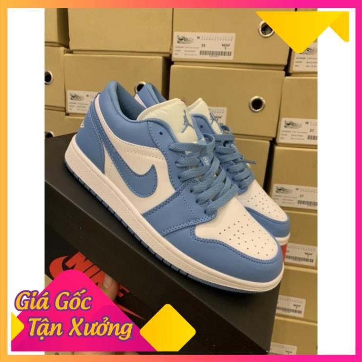 [FREESHIP-BẢO HÀNH 12 THÁNG] Giày Thể Thao AIR JORDAN 1 Low Cổ Thấp  Xanh Biển Cực Đẹp CỰC ĐẸP