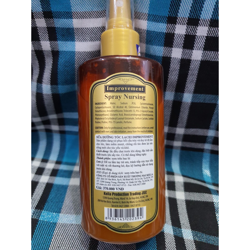Xịt dưỡng tóc LACEI IMPROVEMENT SPRAY NURSING dành cho tóc khô sơ - 250ML