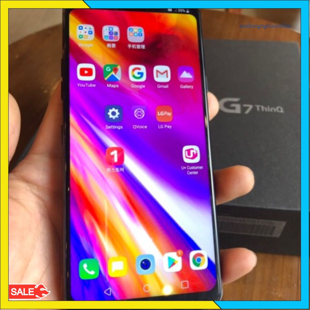 Điện thoại LG G7 thinq snap 845 4gb bộ nhớ 64gb cấu hình khủng màn siêu đẹp loa bao hay