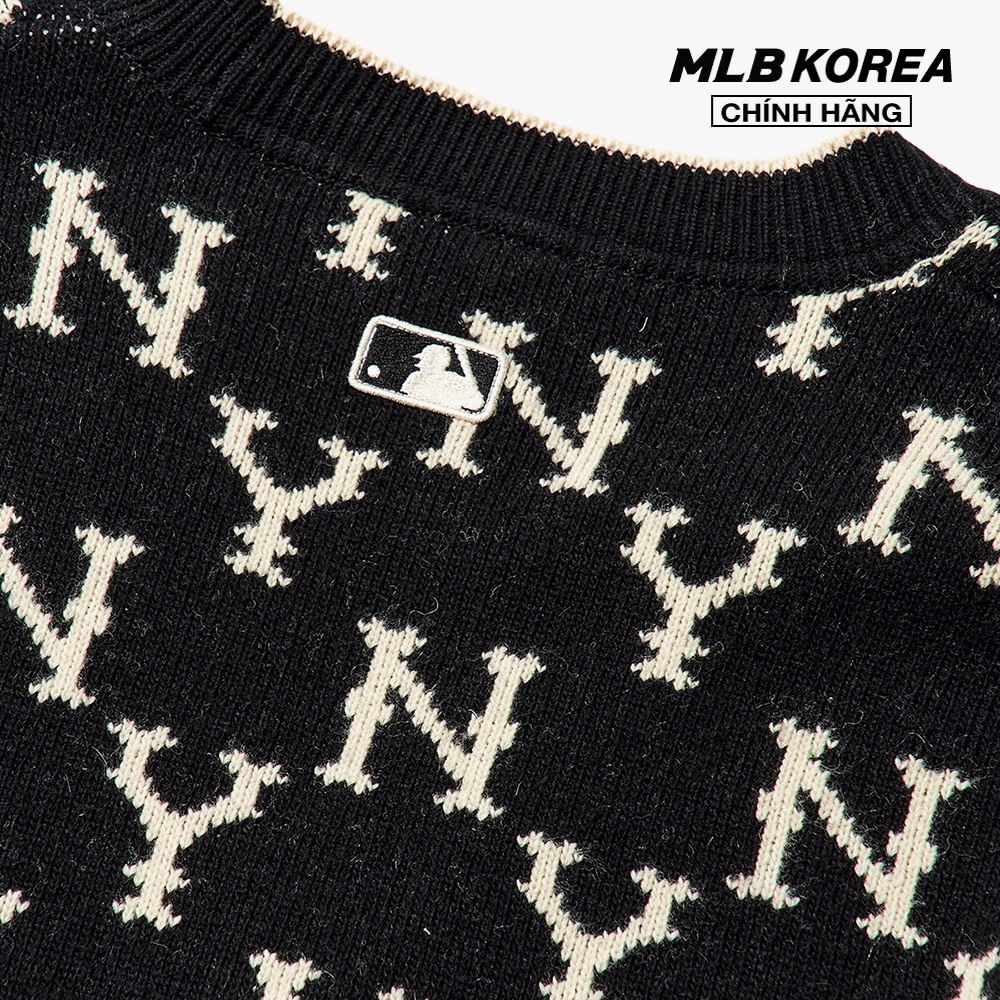 MLB - Áo khoác cardigan phom suông Monogram 3AKTM0114-50BKS