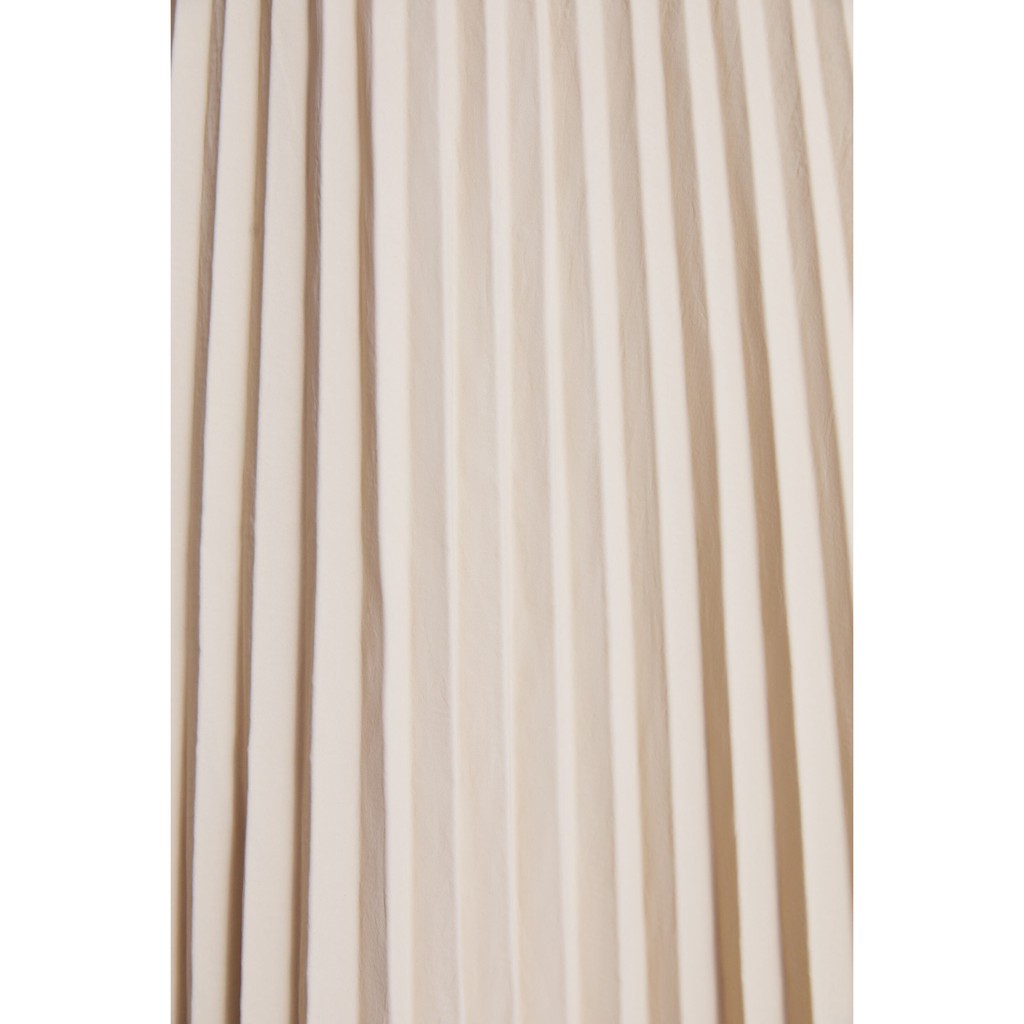 Váy Xếp Ly Nữ Zara Pleated Skirt Trf Cream