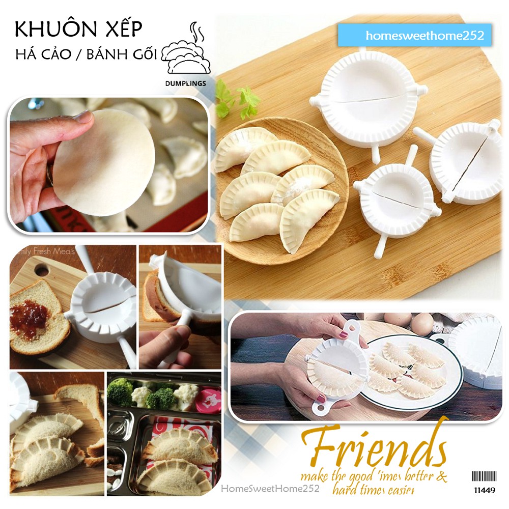 Khuôn xếp há cảo size L bánh gối HOMESH252