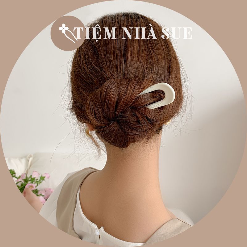 Trâm cài tóc chữ U đơn giản phong cách Hàn Quốc ngọt ngào trẻ trung SUESUE VN029