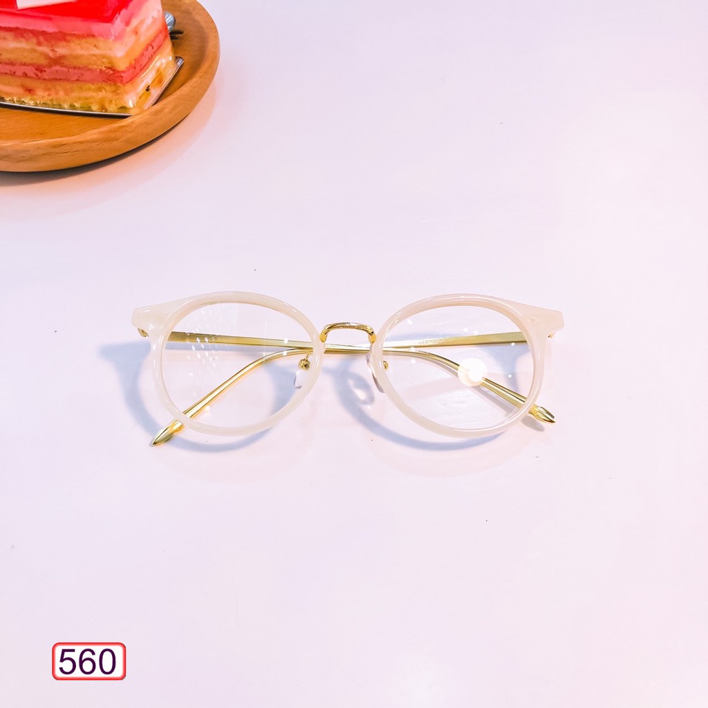 MẮT KÍNH GỌNG CẬN FORM TRÒN KIM LOẠI CHÂN VÀNG 560 SANG CHẢNH CỰC HOT | BigBuy360 - bigbuy360.vn