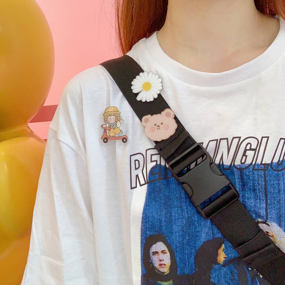 Huy Hiệu Cài Áo Hình Động Vật Hoạt Hình Dễ Thương