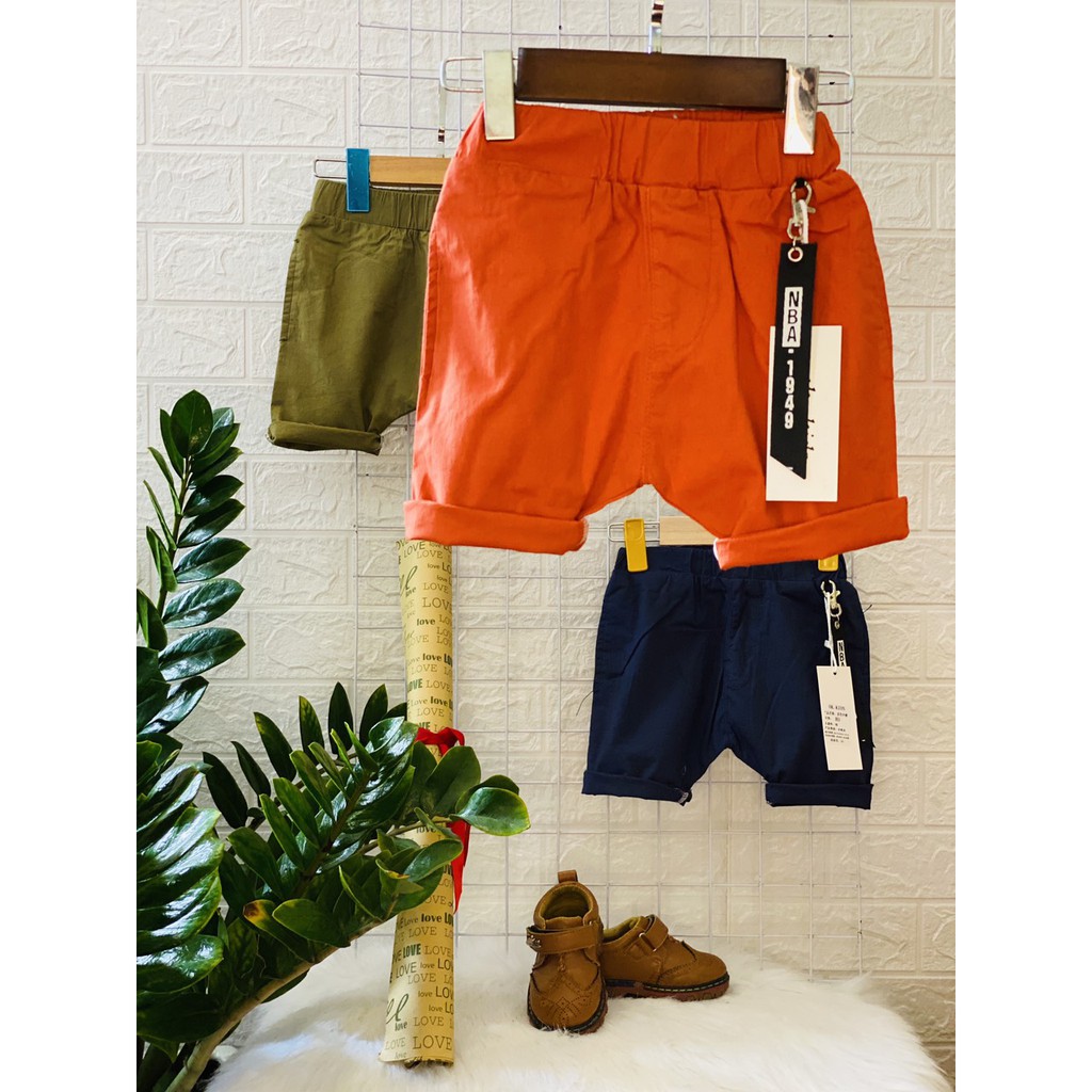 Quần bé trai size 9-20kg kaki co giãn