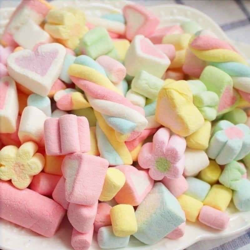 Kẹo bông marshmallow Thái Lan🍑🍒🍏🍌, kẹo bông