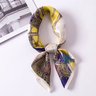 Khăn turban lụa vuông size 70x70cm