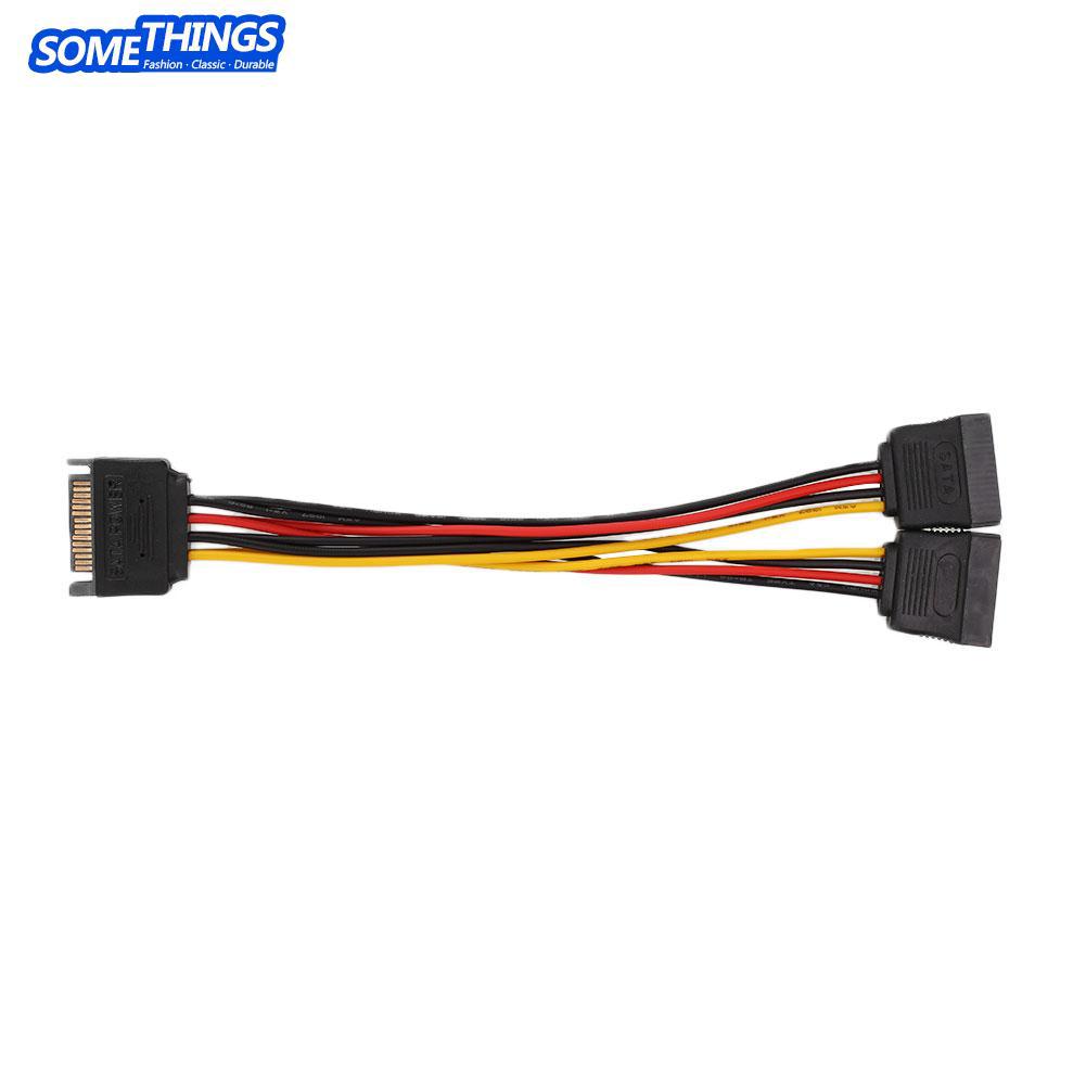 Dây cáp chia cổng nguồn SATA từ 1 sang 2 cho ổ cứng