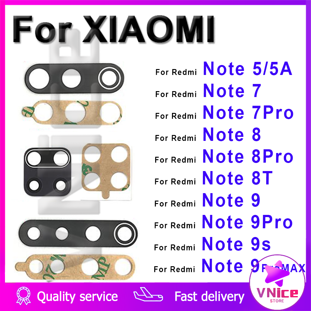 Kính camera sau cho Xiaomi Redmi note 5 6 7 8 9 A S pro max